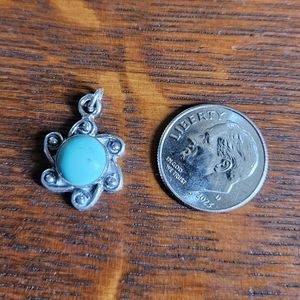 Sterling silver turquoise pendant